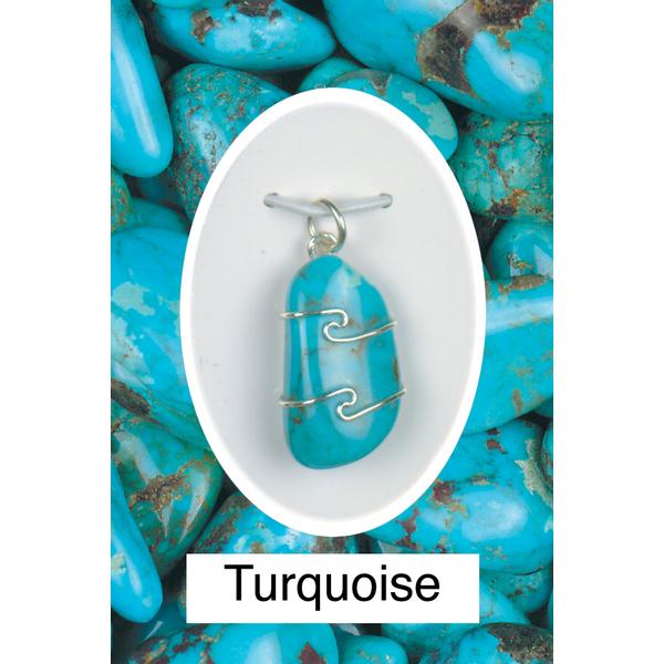 Turquoise Wire Wrap Pendant