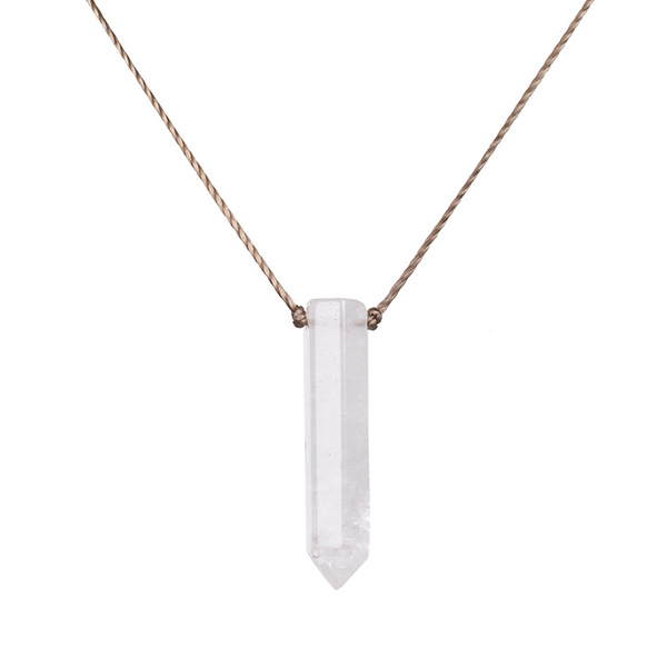 Quartz Crystal Dream Catcher Necklace for Harmony