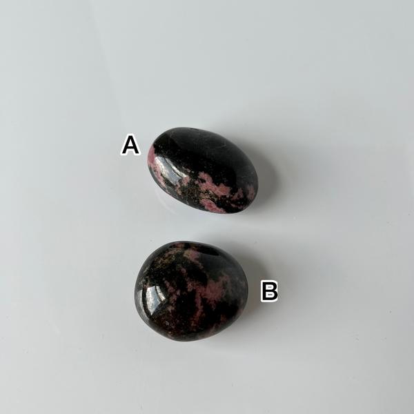 Rhodonite Palm Stone
