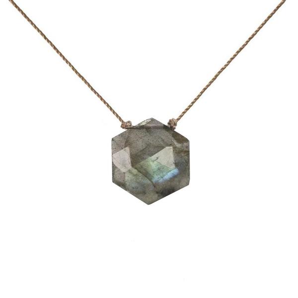 Labradorite Sacred Geometry Necklace to Transform