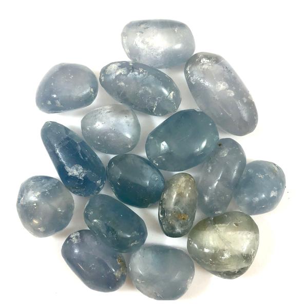 Tumbled Celestite