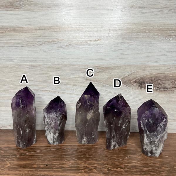 Amethyst Semi Polished Point