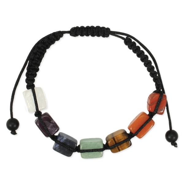 Chakra Square Beads Pull Bracelet