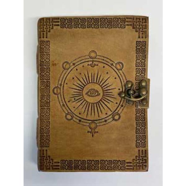 Moon Phase Leather Journal with Latch