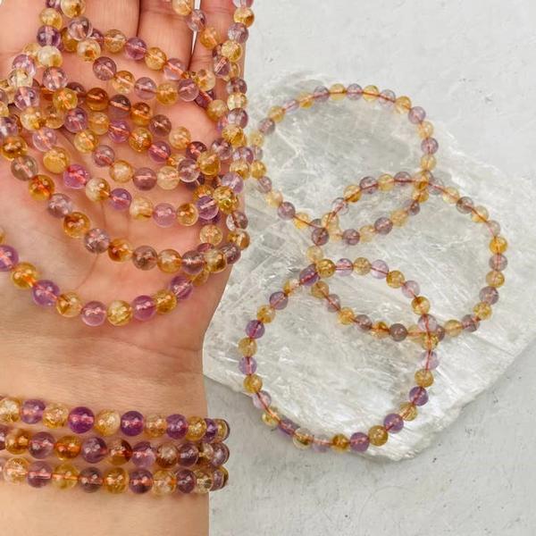 Citrine and Amethyst Bracelet