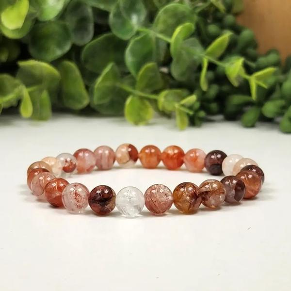 Hematoid Quartz Beaded Bracelet