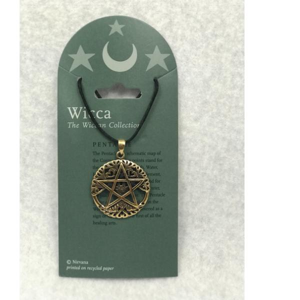 Pentacle on Tree of Life Bronze Pendant