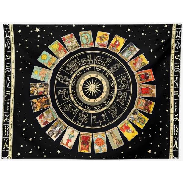 Mystical Zodiac Tarot Tapestry