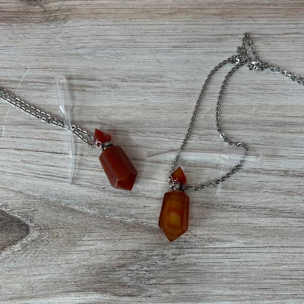 Carnelian Point Pendant Perfume Bottle