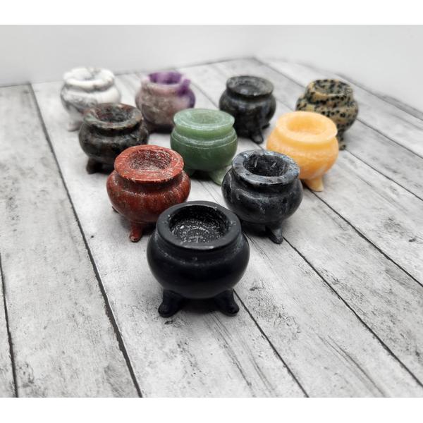 Crystal Cauldron Sphere Stand Adventurine