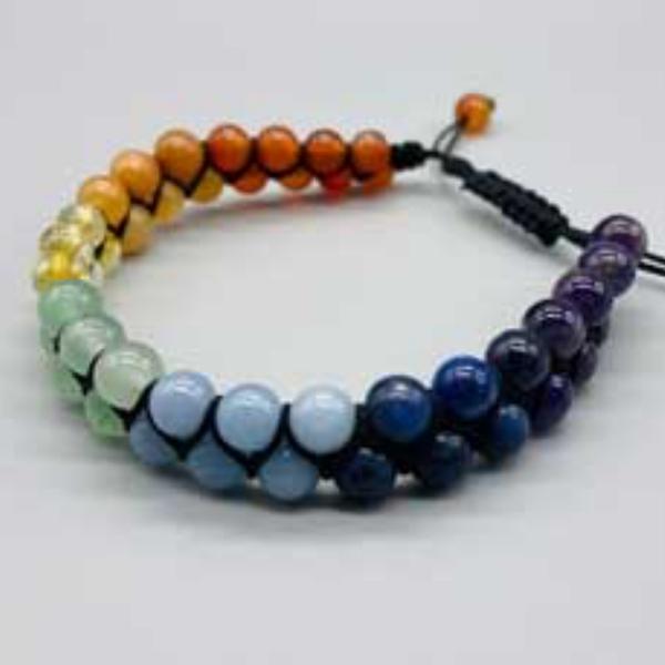 Double Weave Chakra Bracelet