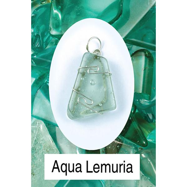 Aqua Lemuria Wire Wrap Pendant