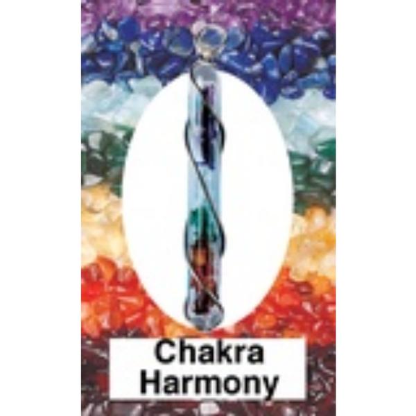 Chakra Harmony Crystal Vial Wire Wrap Pendant