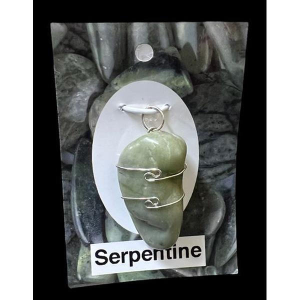 Serpentine Wire Wrap Pendant