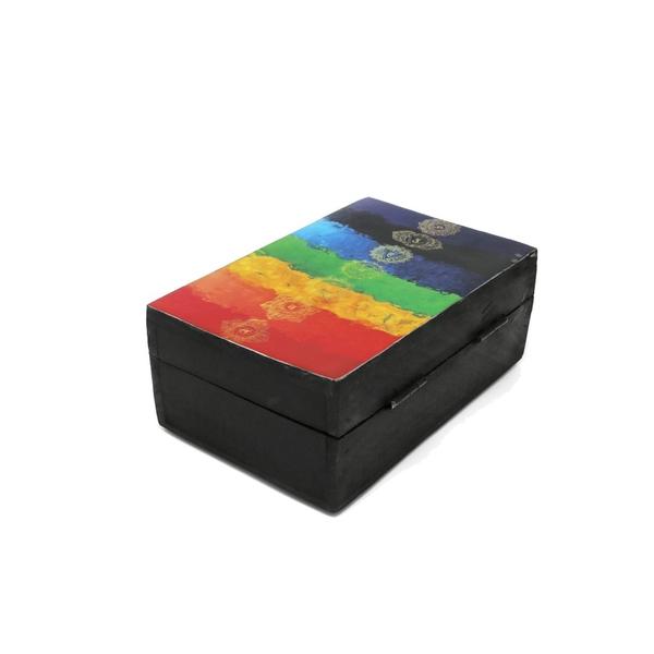 7 Chakras Wooden Storage Box