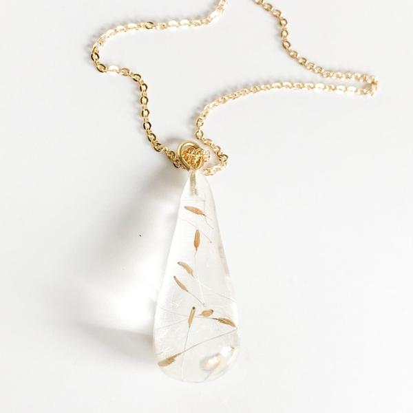 Dandelion In Resin Necklaces