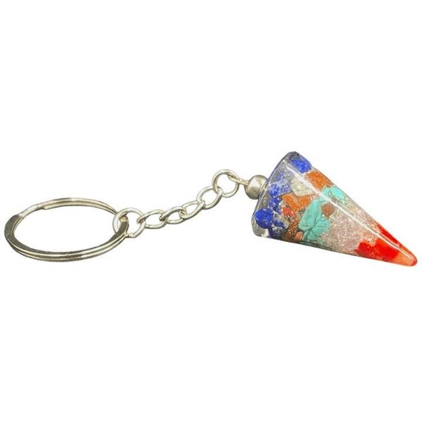 Orgonite Chakra Keychain