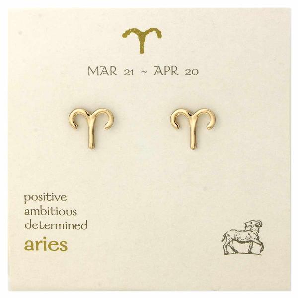 Zodiac Post Earrings - Aries