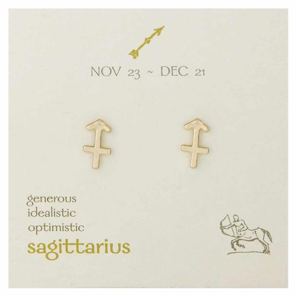 Zodiac Post Earrings - Sagittarius