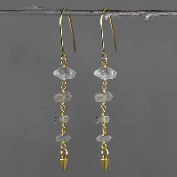 Herkimer Diamond Drop Earrings