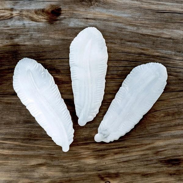 Selenite Carved Feather
