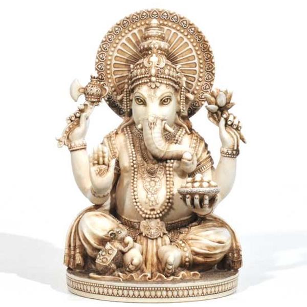 Ivory Color Ganesh Statue