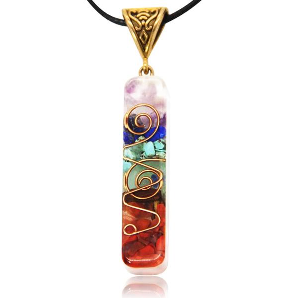 7 Chakra Orgonite Necklace