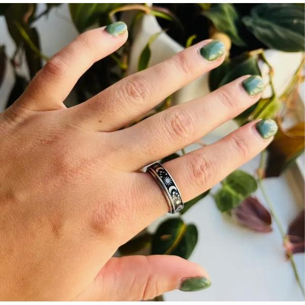 Sun & Moon Anti-Anxiety Fidget Ring