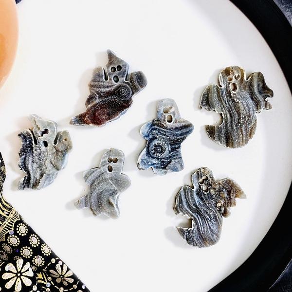 Druzy Chalcedony Ghost
