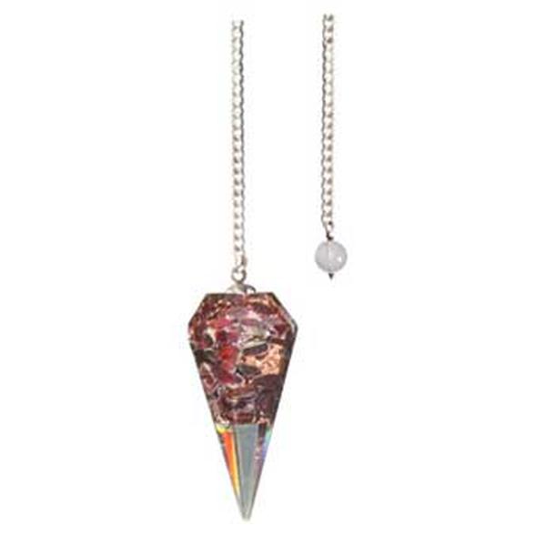 Garnet Orgone Pendulum