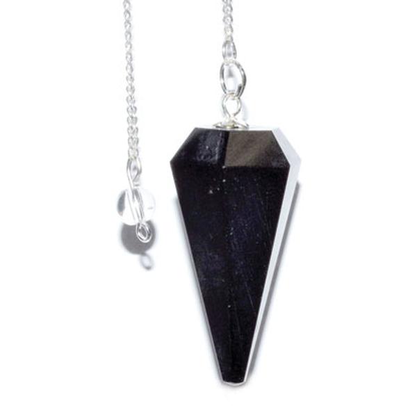 Black Tourmaline 6-Sided Pendulum