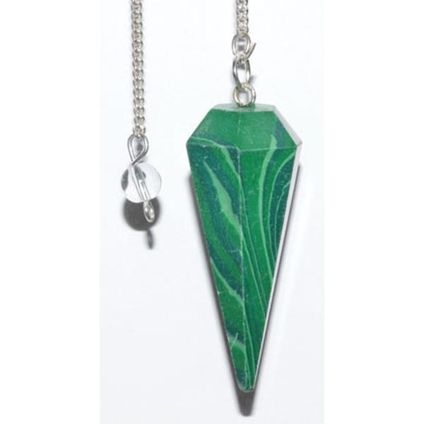 Malachite 6-Sided Pendulum