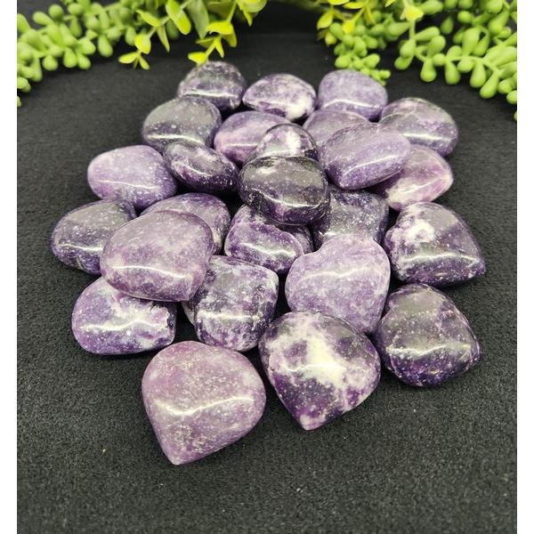 Lepidolite Heart