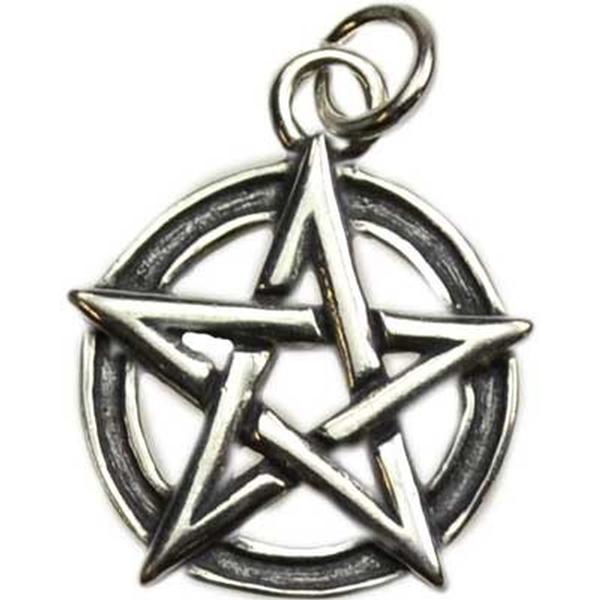 Sterling Silver Pentacle Pendant