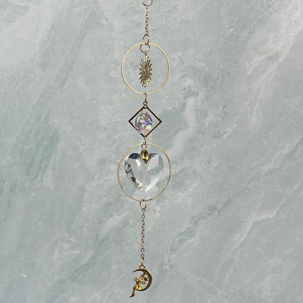 Prism Suncatcher with Heart and Fairy