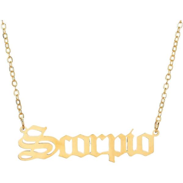 Scorpio Gold Zodiac Necklace