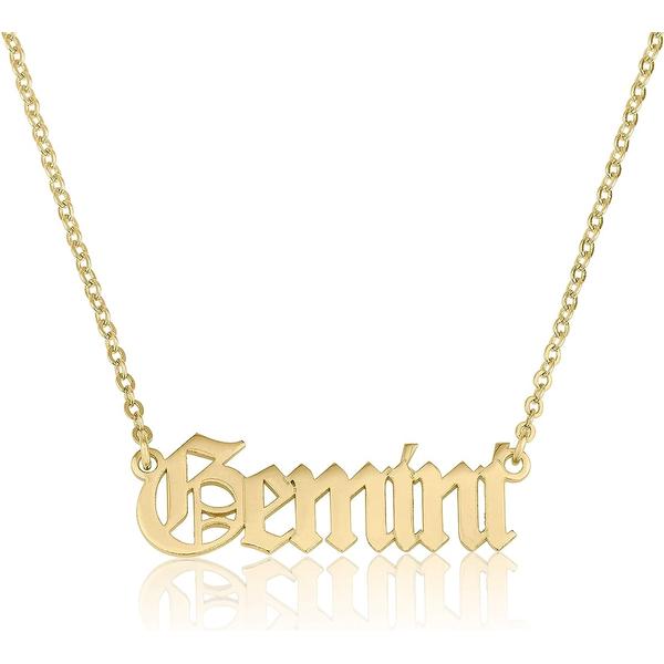 Gemini Gold Zodiac Necklace