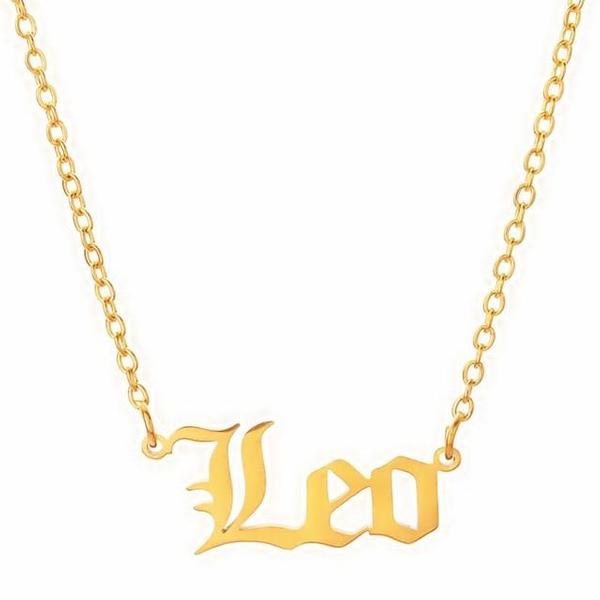 Leo Gold Zodiac Necklace