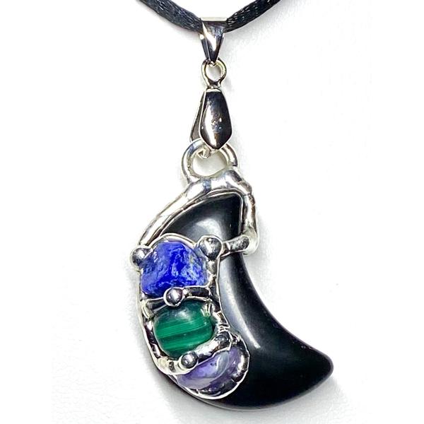Positive Thoughts Moon Pendant