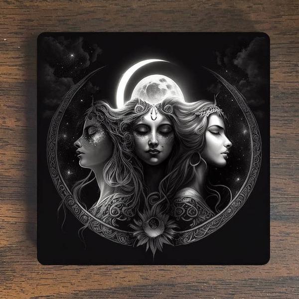 Triple Moon Goddess Magnet