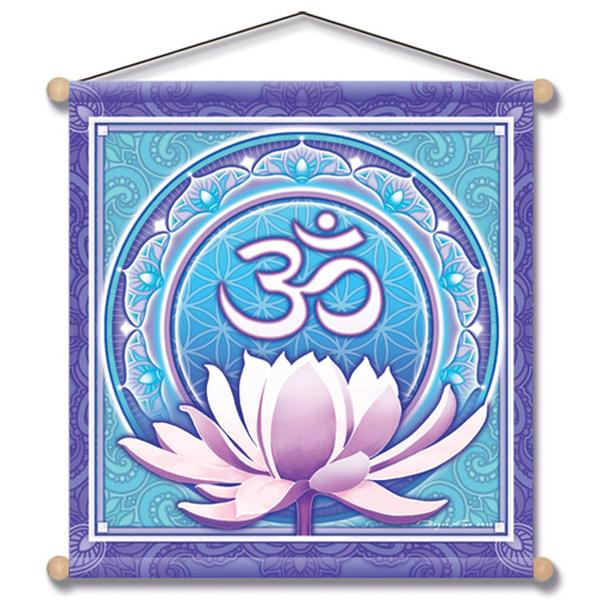 Om Flower Meditation Banner