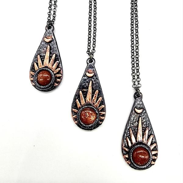 Sunstone Sunburst Necklace