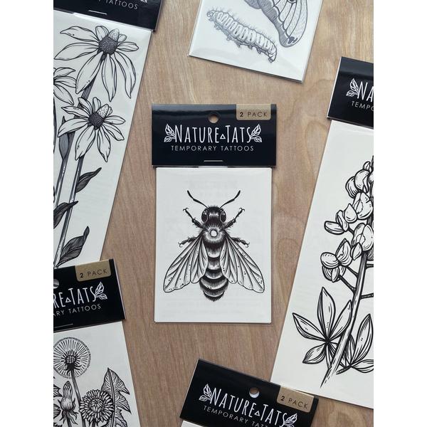 Big Bee Temporary Tattoo Set