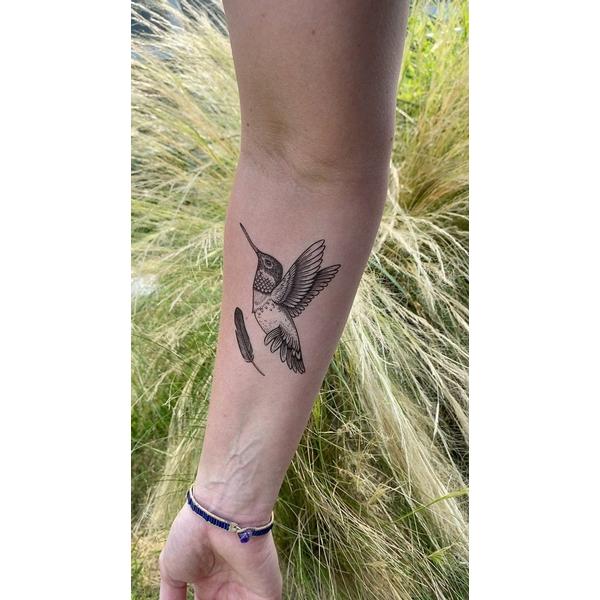Hummingbird Temporary Tattoo Set