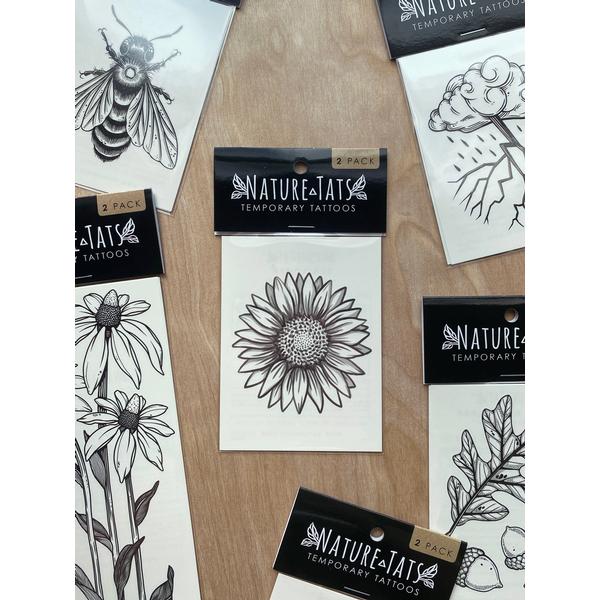 Sunflower Temporary Tattoo Set