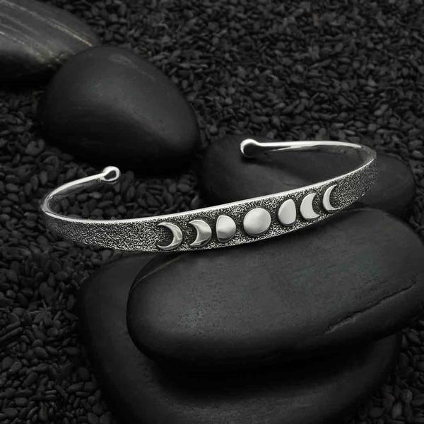 Sterling Silver Moon Phase Bracelet