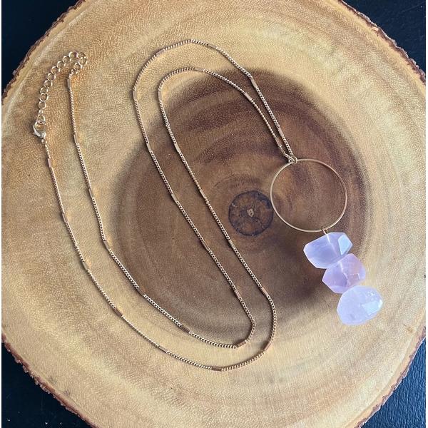 Rose Quartz Orb Necklace