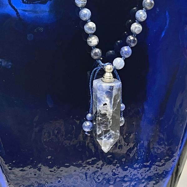 Sodalite Necklace for Aromatherapy or Ashes