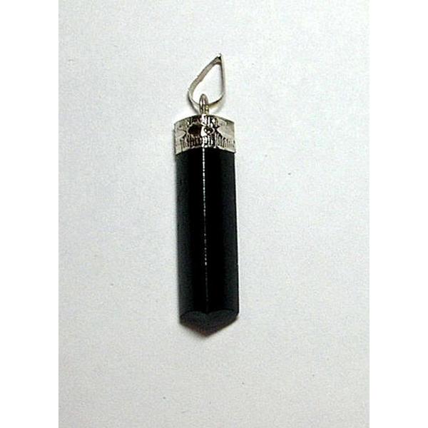 Black Tourmaline Point Pendant