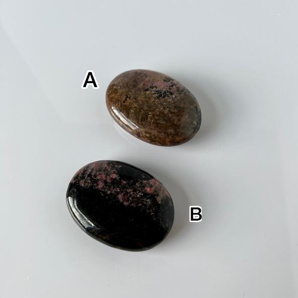 Rhodonite Palm Stone
